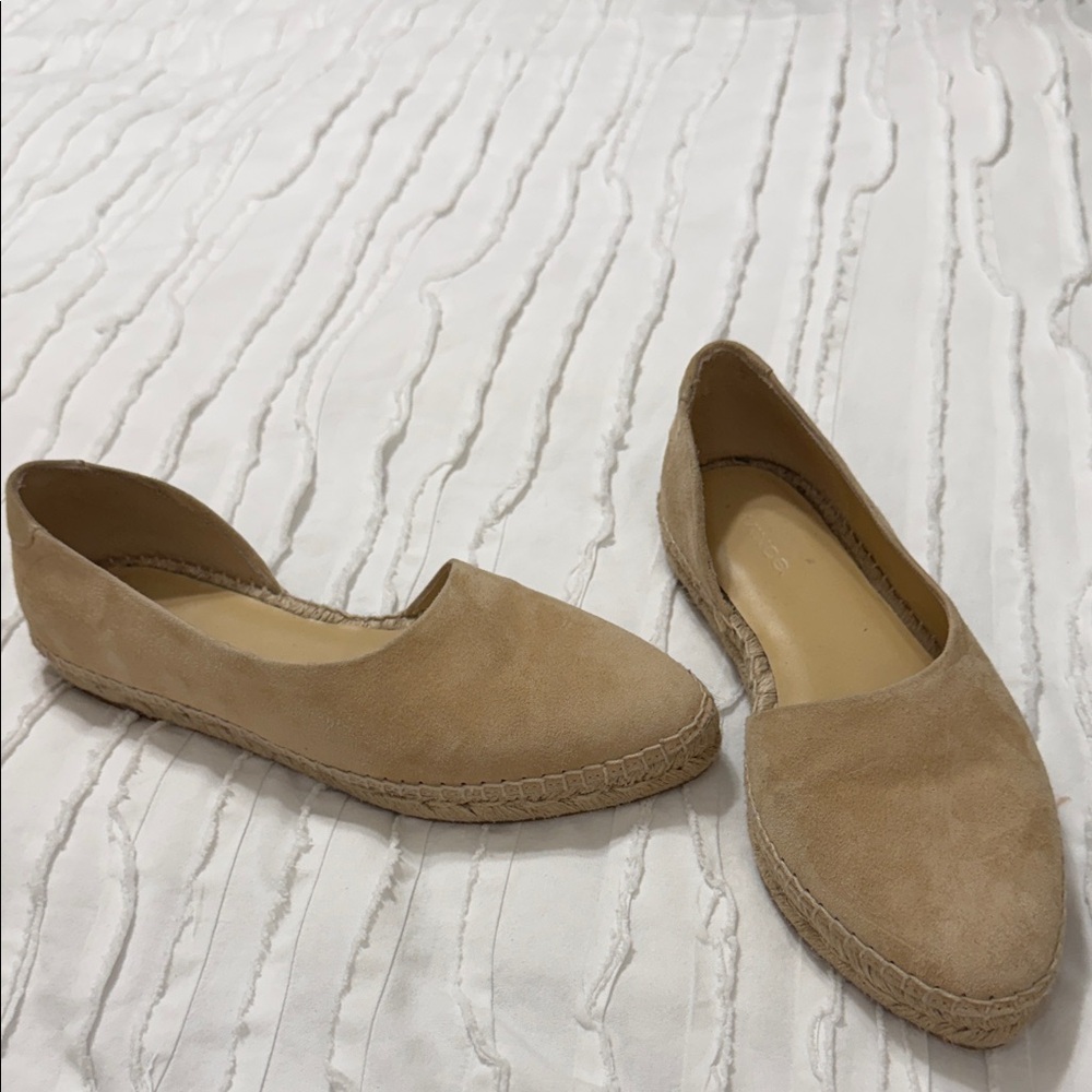 Vince Tan Suede Espadrilles